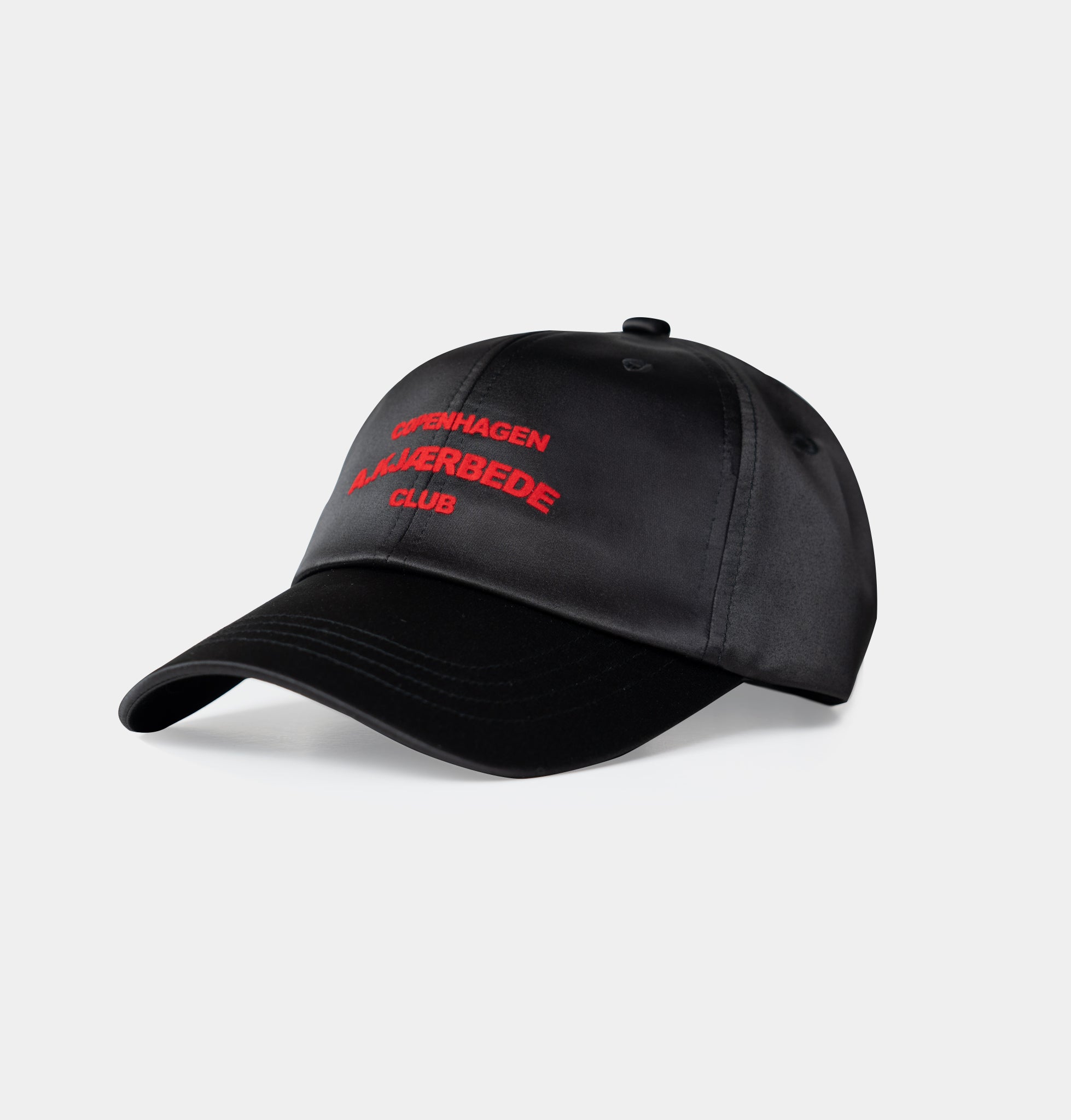 Club Cap - Black Satin