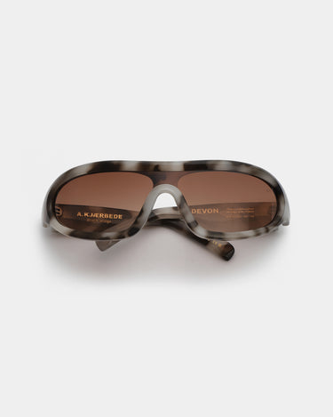 Brune sport A.Kjærbede solbriller med brune glas - liggende